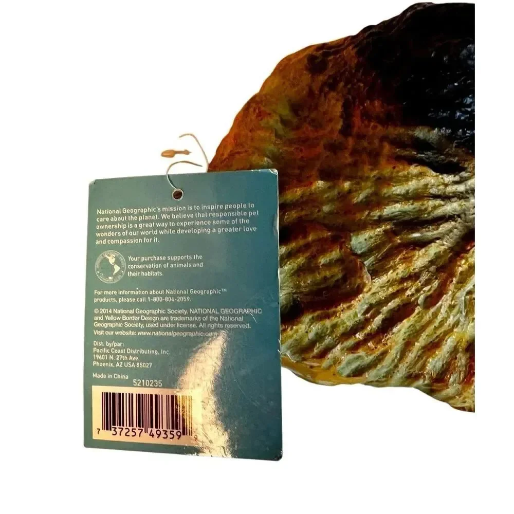 National Geographic Brand Artificial Plate Coral Fish Aquarium Decor New W/Tags